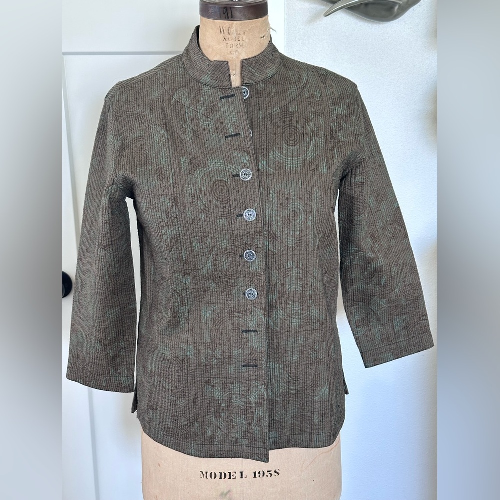 MULTIPLES structured reversible quilted Jacket